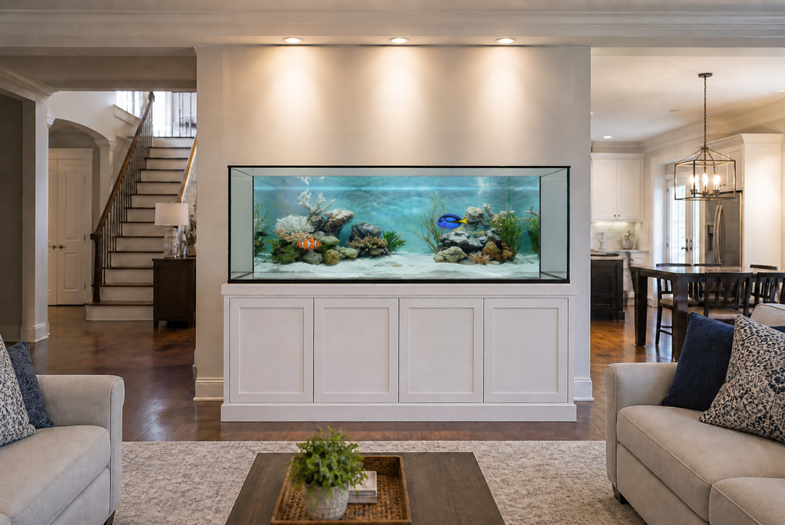 Modern Aquarium Upgrade in California – A Clean Ocean Look That Feels Real