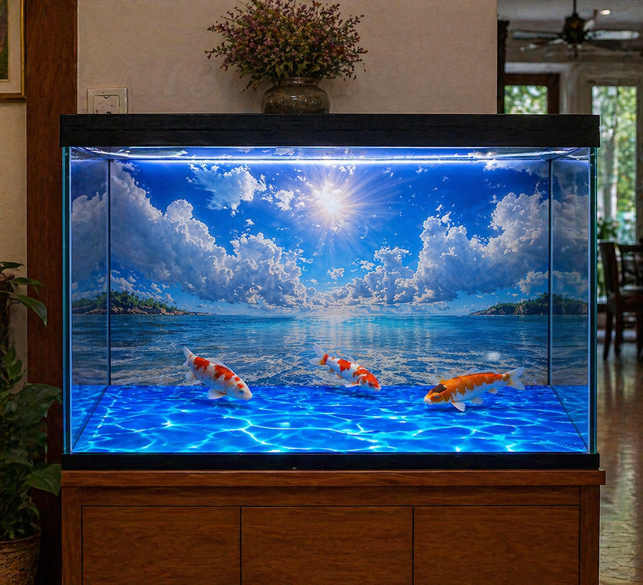 Real Customer Aquarium Transformation in California See the Stunning 3D Effect