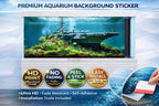 Premium Aquarium Background Sticker – Underwater Aircraft Carrier Scene - Aquarium Backround Trung3D
