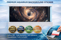 Galaxy Black Hole Aquarium Background Decal by Aquarium Background Trung3D, featuring a cosmic black hole design for fish tanks.