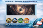 Galaxy Black Hole Aquarium Background Decal by Aquarium Background Trung3D, featuring a cosmic black hole design for fish tanks.