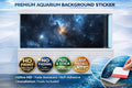 Deep Space Galaxy Aquarium Background Decal by Aquarium Backround Trung3D, featuring a vibrant cosmic scene for aquariums.