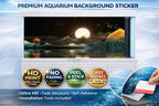 Fish Tank Background Sticker Landscape Moon Peel & Stick Aquarium Decal - Aquarium Backround Trung3D