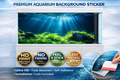 Sunbeam Aquascape Aquarium Background Sticker decal featuring a 3D fish tank backdrop with vibrant aquatic scenery.