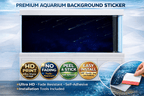 Falling Stars Fish Tank Background decal by Aquarium Backround Trung3D featuring a space-themed starry sky for aquariums.
