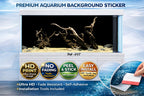 Ultra HD 3D Driftwood Aquarium Background – Black Minimal Fish Tank Sticker, Easy Install - Aquarium Backround Trung3D