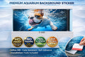 Premium Aquarium Background Sticker – Joyful Bulldog - Aquarium Backround Trung3D