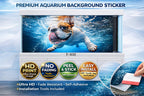 Premium Aquarium Background Sticker – Joyful Bulldog - Aquarium Backround Trung3D