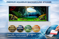 Ultrahd cave aquarium background decal from Aquarium Backround Trung3D, peel and stick fish tank wallpaper decor with realistic underwater cave scene.