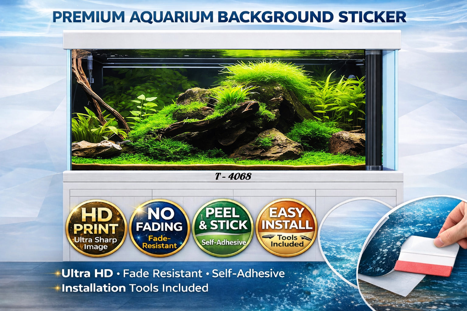 Natural Moss Rock Aquascape Background – 3D Aquarium Wallpaper - Aquarium Backround Trung3D