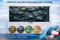Ultra HD mineral rock aquarium background decal for fish tanks by Aquarium Background Trung3D, featuring realistic textures.