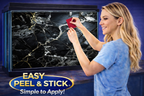 Realistic black marble stone aquarium background decal for fish tanks by Aquarium Background Trung3D.