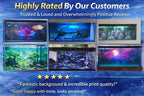 Ultra HD 3D Driftwood Aquarium Background – Black Minimal Fish Tank Sticker, Easy Install - Aquarium Backround Trung3D