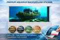 3D shipwreck aquarium background decal featuring an HD underwater scene for fish tanks, by Aquarium Background Trung3D.