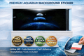 Decorative cosmic planet fish tank background decal by Aquarium Backround Trung3D, features vibrant space-themed images for aquariums.