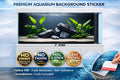 Realistic stone and plant aquascape decal for fish tanks by Aquarium Background Trung3D, featuring a peel and stick design.