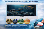 Ultra HD Bonsai Cliff aquascape aquarium background sticker for fish tanks, featuring a vibrant and detailed natural design.