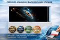 Cosmic Ring Aquarium Background Sticker featuring an ultra HD galaxy design for fish tanks by Aquarium Background Trung3D.