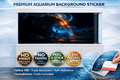 Galaxy Surf Fish Tank Background decal by Aquarium Background Trung3D featuring a space ocean scene for aquariums in HD.