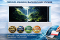 Decorative 3D jungle waterfall aquarium background decal from Aquarium Backround Trung3D, designed for fish tanks.