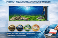 Green Aquarium Background Sticker by Aquarium Backround Trung3D, featuring ultra HD underwater nature scene for fish tank decor.