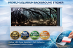 Ultra HD Moonlight Ocean Aquarium background decal by Aquarium Backround Trung3D, showing vibrant underwater scenery for fish tanks.