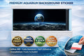 3D planet galaxy aquarium background decal by Aquarium Backround Trung3D, featuring space-themed planet and galaxy design for fish tanks.