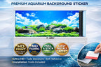 3D Aquarium Background Sticker – HD Rocky Meadow Aquascape Wallpaper - Aquarium Backround Trung3D