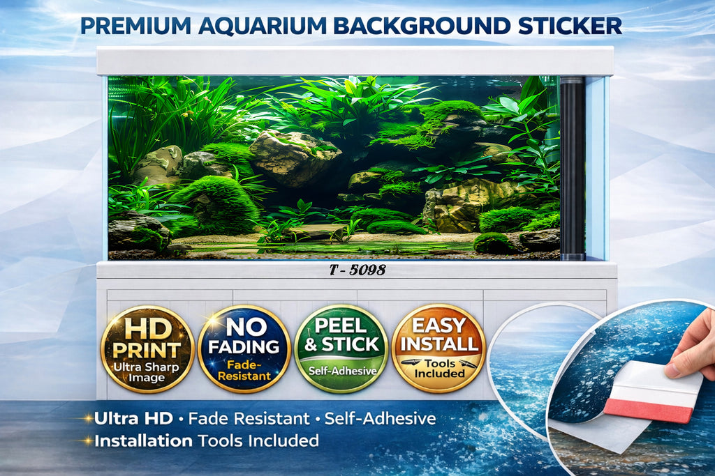 quarium Background Sticker 3D  Natural Aquascape Design - Aquarium Backround Trung3D
