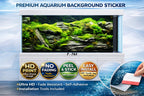 Moss covered rock aquarium background sticker for fish tanks by Aquarium Background Trung3D, featuring ultra HD detail.