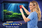 Premium Deep Blue Aquarium Background Sticker – Ultra HD 3D Underwater Light Fish Tank Backdrop - Aquarium Backround Trung3D