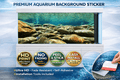 Aquarium Background Trung3D decal featuring an Ultra HD underwater stone fish tank backdrop with realistic underwater rocks and marine scenery.
