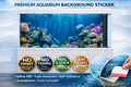 3D Tropical Coral Reef Aquarium Background Decal by Aquarium Backround Trung3D showing vibrant ocean fish and coral reef scene.
