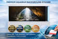Heaven Light Cave aquarium background decal with 3D fish tank design, peel and stick aquarium backdrop by Aquarium Backround Trung3D.