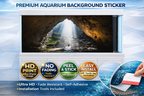 Heaven Light Cave aquarium background decal with 3D fish tank design, peel and stick aquarium backdrop by Aquarium Backround Trung3D.