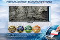 Light gray rock wall aquarium background sticker by Aquarium Background Trung3D, featuring a realistic textured design.