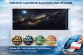 Milky Way Aquarium background decal by Aquarium Background Trung3D, featuring a vibrant ultra HD galaxy design for fish tanks.