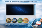 Milky Way Galaxy aquarium background decal by Aquarium Backround Trung3D featuring a vibrant, high-definition space scene for fish tanks.