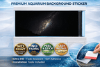 Galaxy Core Aquarium Background decal by Aquarium Backround Trung3D, featuring a vibrant galaxy scene for fish tanks.