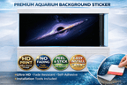 Interstellar black hole aquarium background decal by Aquarium Backround Trung3D, showing a cosmic space scene with a black hole.