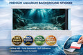 Ultra HD underwater cave aquarium background decal by Aquarium Backround Trung3D, featuring realistic underwater cave scenery for fish tanks.