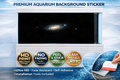 Cosmic Galaxy fish tank background decal by Aquarium Backround Trung3D, featuring vibrant HD galaxy and underwater scene for aquariums.