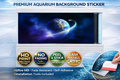 4K Galaxy Earth aquarium background decal by Aquarium Backround Trung3D, featuring a vibrant galaxy and Earth scene for fish tanks.