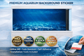 Deep blue ocean aquarium background decal by Aquarium Background Trung3D showing vibrant underwater scene with fish and coral details.