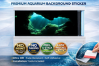 Emerald Reef Cave aquarium background decal by Aquarium Background Trung3D with 3D fish tank decor and natural reef scenery
