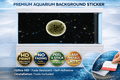 Ultra HD Moon Galaxy aquarium background sticker by Aquarium Backround Trung3D, featuring a cosmic space scene for fish tanks.