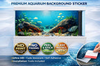 Ultra HD Rocky Aquascape aquarium background decal by Aquarium Background Trung3D, designed for fish tanks and aquariums.
