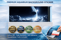 Cosmic planet themed aquarium background sticker by Aquarium Backround Trung3D, featuring a vibrant ultra HD space scene for tank decoration