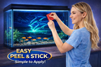 Luminous Dolphin Sea Aquarium Poster – Easy Peel & Stick Background - Aquarium Backround Trung3D