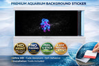 Premium Neon Astronaut Aquarium Background Sticker – Galaxy Space - Aquarium Backround Trung3D